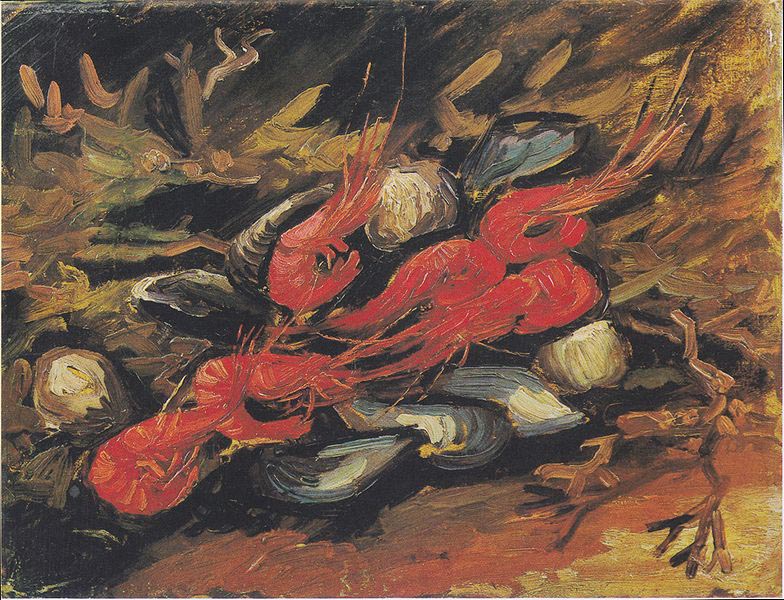 Still Life with Mussels and Shrimp